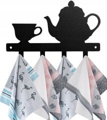 Настенная вешалка для одежды и ключей Чайник цена и информация | Вешалки для одежды | kaup24.ee