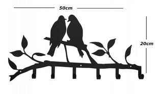 Настенная вешалка для одежды и ключей Птицы цена и информация | Вешалки для одежды | kaup24.ee