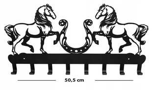 Настенная вешалка для одежды и ключей Лошади цена и информация | Вешалки для одежды | kaup24.ee