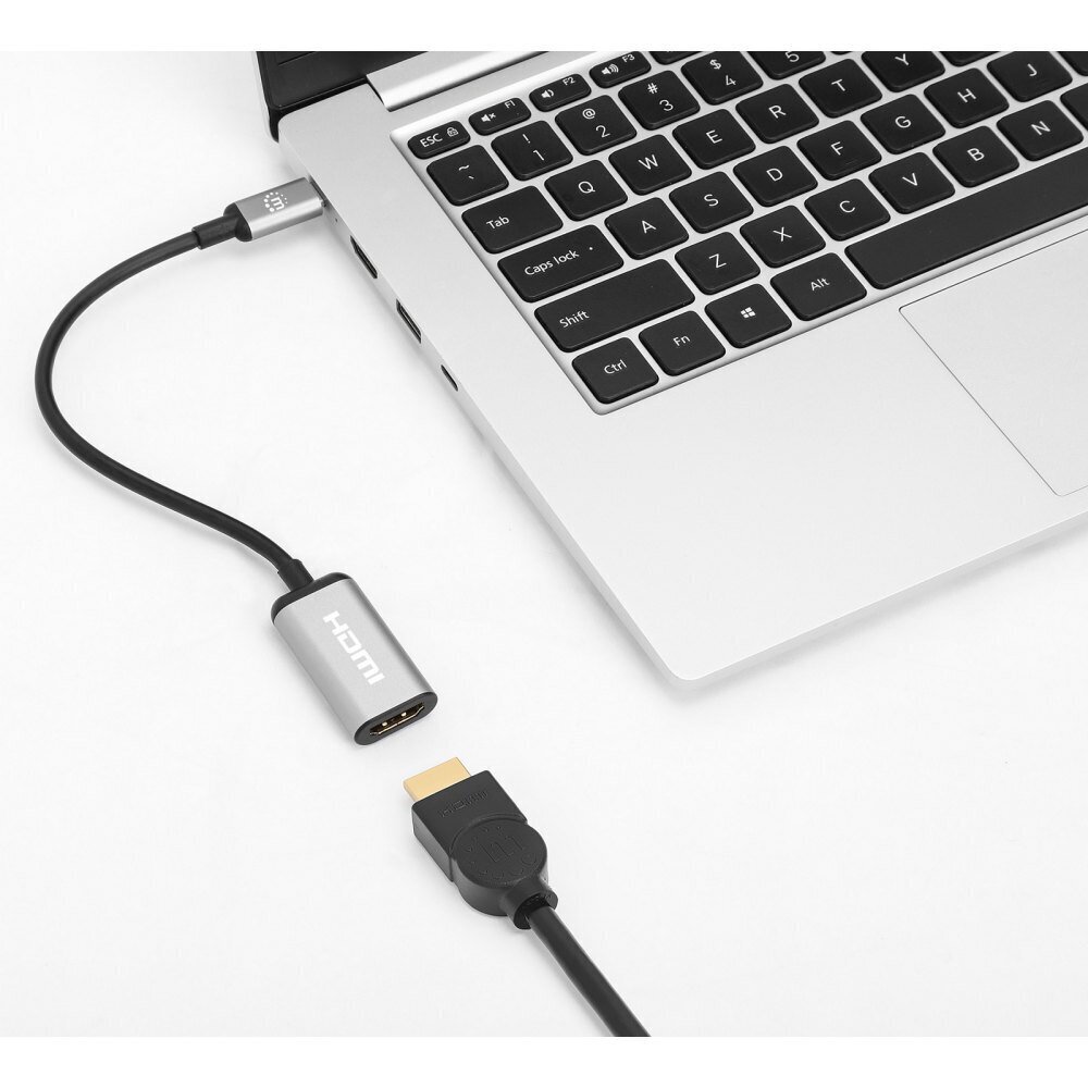 Adapter Manhattan USB-C 3.2 HDMI 4K*60Hz цена и информация | USB jagajad, adapterid | kaup24.ee