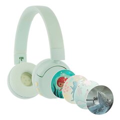 BuddyPhones kids headphones wireless POPFun (Green) цена и информация | Наушники | kaup24.ee