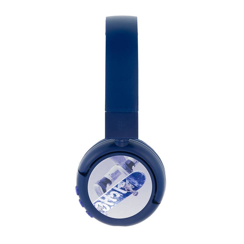 Laste kõrvaklapid BuddyPhones PopFun 3+ 85/94dB juhtmevaba, sinine, kleebistega hind ja info | Kõrvaklapid | kaup24.ee