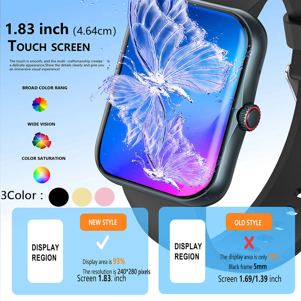 Nutikell; Smartwatch LIVMAN S80 PRO hind ja info | Nutikellad (smartwatch) | kaup24.ee