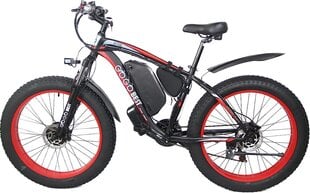 Электровелосипед GOGOBEST GF700, черный/красный, 1000Вт, 17.5Ач цена и информация | Электровелосипеды | kaup24.ee