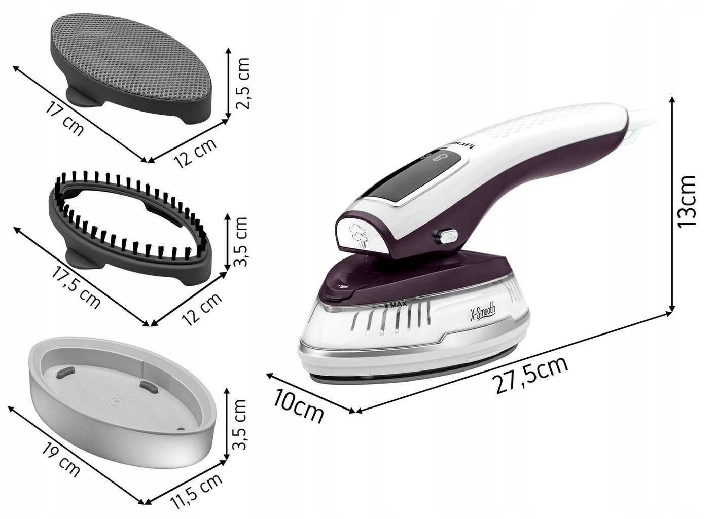 Aurutriikraud Yoer X-Smooth HGS01WP 2in1 цена и информация | Aurutriikrauad | kaup24.ee