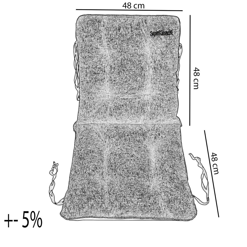 Aiapadi, SuperKissen24, linane, 48x48x48 hind ja info | Toolipadjad ja -katted | kaup24.ee