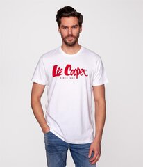 Мужская футболка Lee Cooper HERO7*03, белая/красная цена и информация | Meeste T-särgid | kaup24.ee