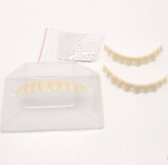 Ajutine ülemiste hammaste komplekt, 10 tk. цена и информация | Для ухода за зубами | kaup24.ee
