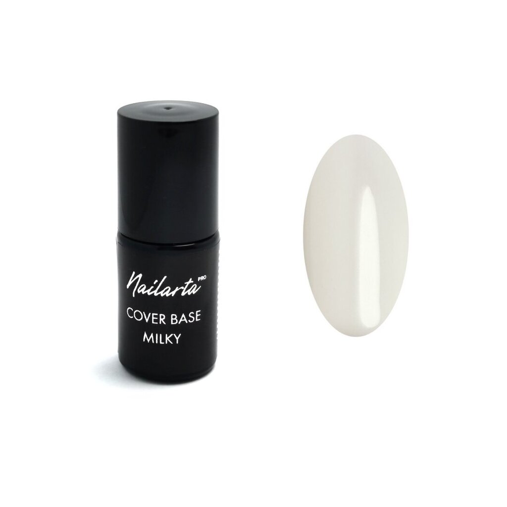 Maskeeriv alus Nailarta cover base Milky 5ml hind ja info | Küünelakid, küünetugevdajad | kaup24.ee