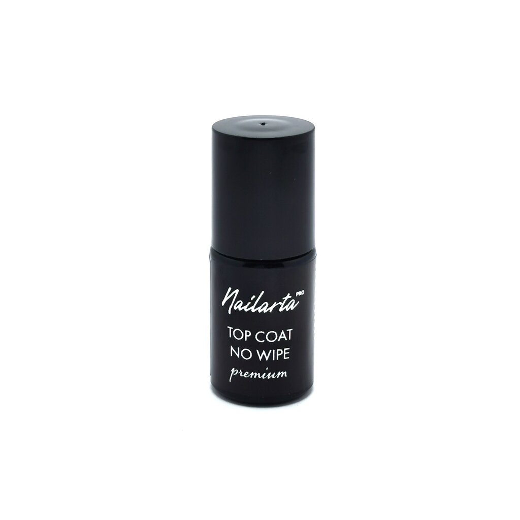 Pealmine kiht on mittekleepuv Nailarta Top Coat No Wipe, 5 ml hind ja info | Küünelakid, küünetugevdajad | kaup24.ee