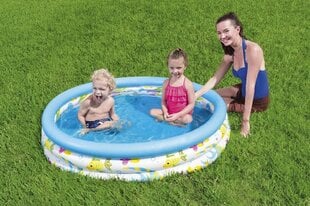 Детский надувной бассейн Bestway 122 х 25см, синий/белый цена и информация | Бассейны | kaup24.ee