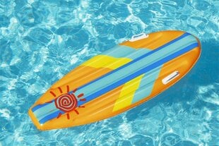 Надувная доска для плавания Bestway Sunny Surf Rider 114 x 46 см, оранжевая цена и информация | Надувные и пляжные товары | kaup24.ee