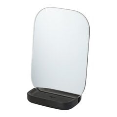 Линия box zense black : элегантное зеркало с подставкой черного цвета из полирезина  цена и информация | Аксессуары для ванной комнаты | kaup24.ee