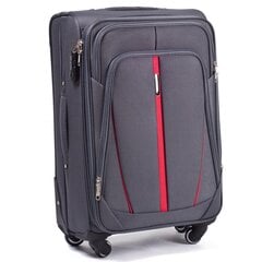 Средний чемодан Wings 1706, М, серый цена и информация | Чемоданы, дорожные сумки | kaup24.ee