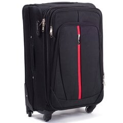 Большой чемодан Wings 1706, L, черный цена и информация | Чемоданы, дорожные сумки | kaup24.ee