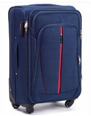 Средний чемодан Wings 1706, М, синий цена и информация | Чемоданы, дорожные сумки | kaup24.ee