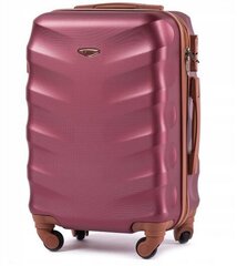 Средний чемодан Wings BS402 M + дорожный кейс, бордовый цена и информация | Чемоданы, дорожные сумки | kaup24.ee