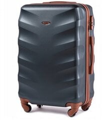 Средний чемодан Wings BS402 M + дорожный кейс, синий цена и информация | Чемоданы, дорожные сумки | kaup24.ee