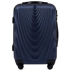 Средний чемодан Wings 304 M + дорожная сумочка, синий цена и информация | Чемоданы, дорожные сумки | kaup24.ee