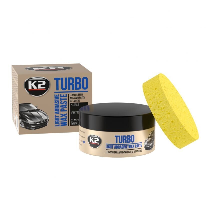 K2 TURBO TEMPO 250ml - kergelt abrasiivne pasta vahaga цена и информация | Autokeemia | kaup24.ee