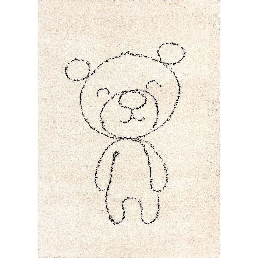 Vaip Teddy Karu, 160 x 230 cm, must, kreemne цена и информация | Vaibad | kaup24.ee