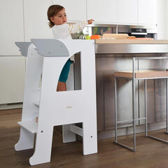 Õppetorn Montessori lumi, Rocketbaby, valge hind ja info | Laste lauad ja toolid | kaup24.ee