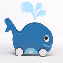 Толкатель для хранения игрушек и игрушек Toddler Whale Universe, синий цена и информация | Игрушки для малышей | kaup24.ee