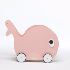 Толкатель для хранения игрушек и игрушек Toddler Whale Paris, розовый цена и информация | Игрушки для малышей | kaup24.ee