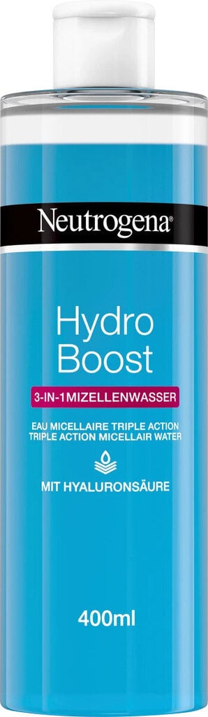 Mitsellaarvesi Neutrogena Hydro Boost 3in1 Micellar Water, 400 ml цена и информация | Näopuhastusvahendid | kaup24.ee