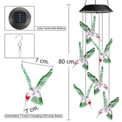 Rippuv aia LED-lamp Koolibrid, 80 cm hind ja info | Aia- ja õuevalgustid | kaup24.ee