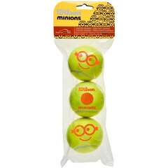 Välitennisepallid Wilson Starter Orange Minions 3 tk. цена и информация | Товары для большого тенниса | kaup24.ee