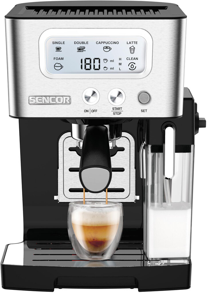 Sencor SES 4090SS poolautomaatne espressomasin hind ja info | Kohvimasinad | kaup24.ee