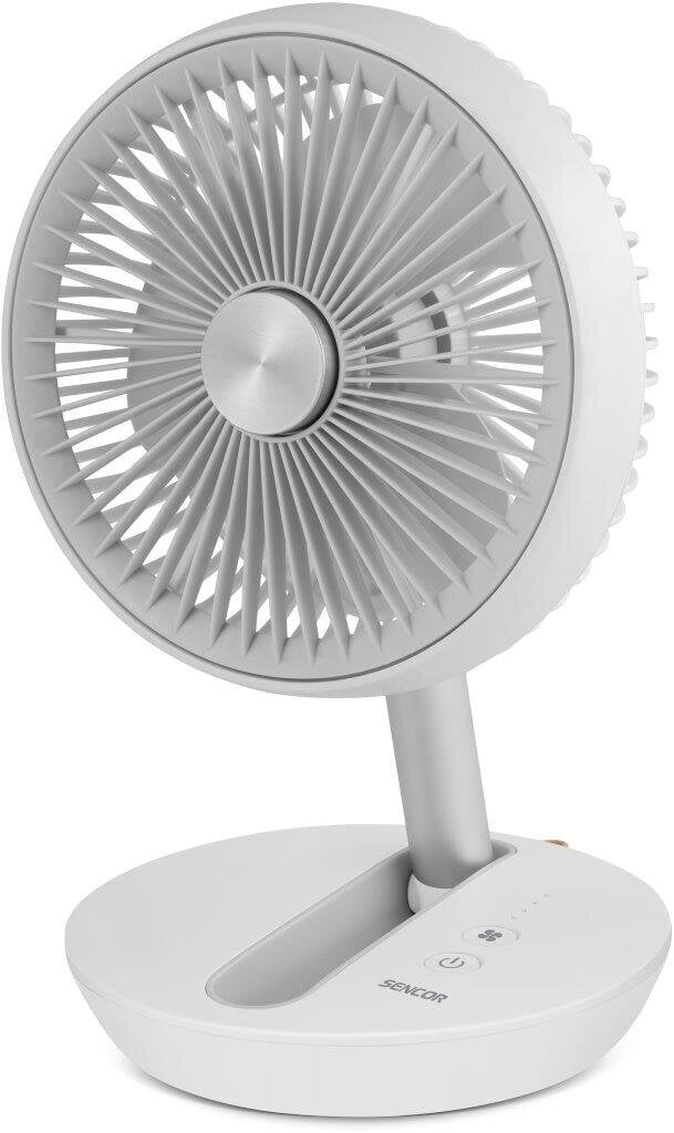 Juhtmeta ventilaator Sencor SFE 0773WH AKU, 14,4 cm, 4000 mAh цена и информация | Ventilaatorid | kaup24.ee