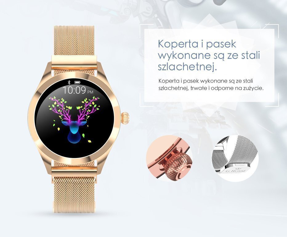 G. Rossi SW017 Gold цена и информация | Nutikellad (smartwatch) | kaup24.ee