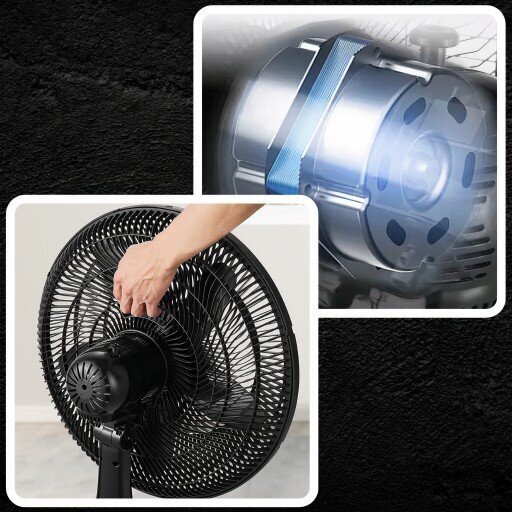 Seisuventilaator Xtech Fs40 must, 50w hind ja info | Ventilaatorid | kaup24.ee