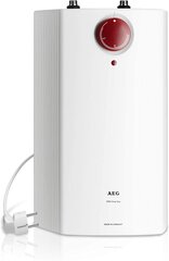 Boiler 5L AEG mittesurve all valamu all HUZ 5 Öko DropStop + Kolmekäiguline survevaba köögisegisti, kroom цена и информация | Водонагреватели | kaup24.ee