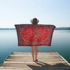 Пляжное полотенце с дизайном ковра, 150 x 100 см цена и информация | Полотенца | kaup24.ee