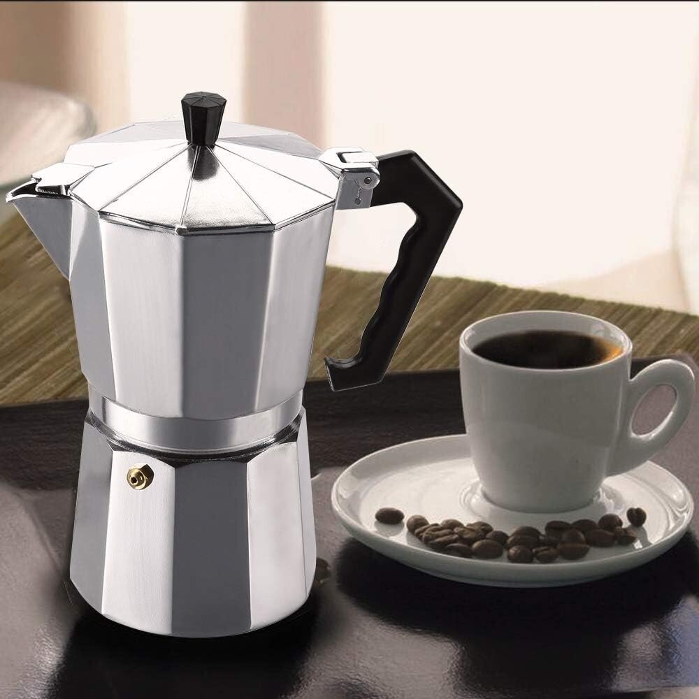 Kohvimasin, 12 tassi kohvi, 600 ml, alumiiniumist цена и информация | Kohvikannud, teekannud | kaup24.ee