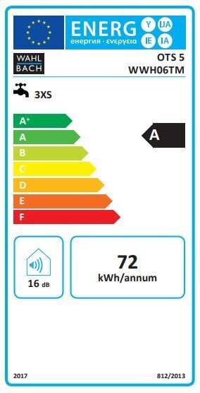 Boiler kraanikausi kohale 5l ilma surveta slim Wahlbach ОTS5 hind ja info | Boilerid | kaup24.ee