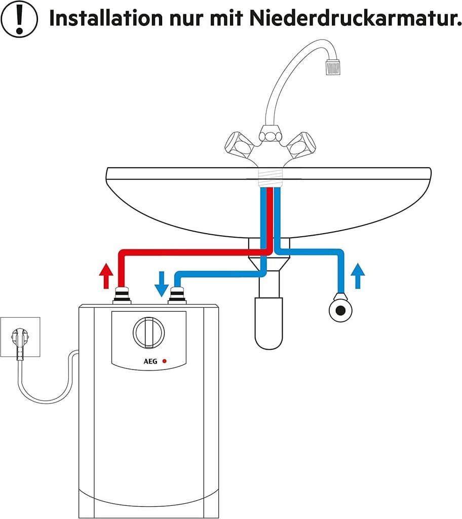 Boiler survevaba 5 l kraanikausi alla AEG BOI 5U цена и информация | Boilerid | kaup24.ee