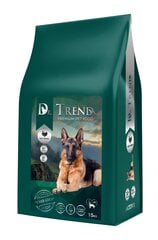 Dr. TREND. Premium Kuivtoit kalkuniga koertele "Aktiivne" 15 kg hind ja info | Kuivtoit koertele | kaup24.ee