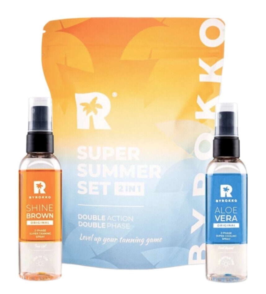 Byrokko Super Summer Set kaks revolutsioonilist kahefaasilist toodet intensiivsema päevituse saavutamiseks, 204 ml hind ja info | Kehakreemid, kehaspreid | kaup24.ee