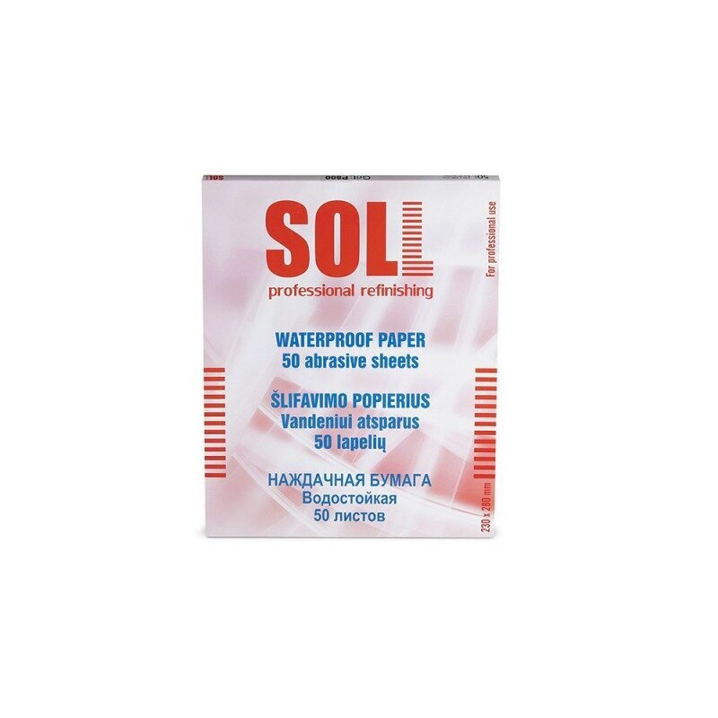 Liivapaber Soll P1500 50tk 230x280mm цена и информация | Käsitööriistad | kaup24.ee