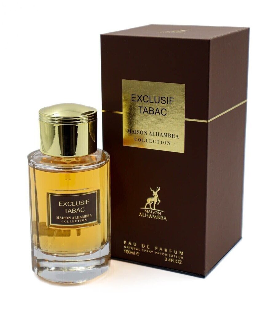 Lõhnav vesi Alhambra Exlusif Tabac unisex EDP, 100 ml hind ja info | Naiste parfüümid | kaup24.ee