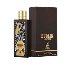 Lõhnastatud vesi Alhambra Dublin Leather EDP meestele/naistele, 80 ml цена и информация | Женские духи | kaup24.ee