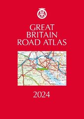 Great Britain Road Atlas 2024: Leather 2024 37th New edition цена и информация | Путеводители, путешествия | kaup24.ee