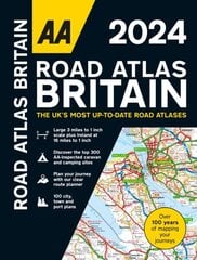 AA Road Atlas Britain 2024 hind ja info | Reisiraamatud, reisijuhid | kaup24.ee