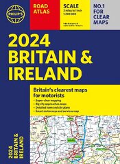 2024 Philip's Road Atlas Britain and Ireland цена и информация | Путеводители, путешествия | kaup24.ee