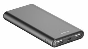 swissten, power bank, worx ii, li-pol, 5 v, зарядка мобильного телефона, 22013960, 10000 mah, microusb, 2x usb-a, usb-c, черный цена и информация | Зарядные устройства Power bank | kaup24.ee