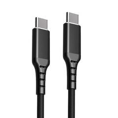 Кабель USB-C - USB-C, PD60W (черный, 3м) цена и информация | Кабели для телефонов | kaup24.ee